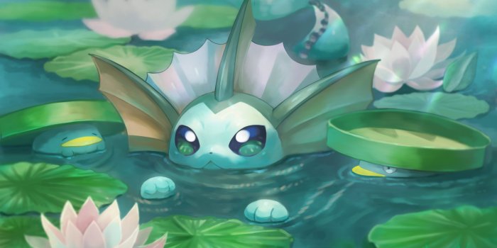 4175x2935 Pokémon Lotad (Pokémon) Vaporeon (Pokémon) #4K #wallpaper #hdwallpaper  #desktop | Cute pokemon wallpaper, Pokemon, Pokemon painting