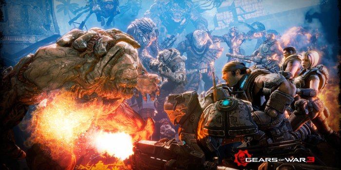 1920x1200 Gears of War Battle HD wallpaper