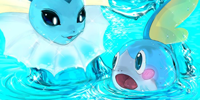 7680x4320 Sobble and Vaporeon Pokemon Sword and Shield 4K Wallpaper #23