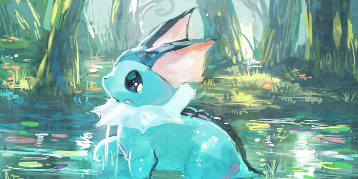 1500x980 vaporeon wallpaper,illustration,hare,animation,art,fictional character  (#220057) - WallpaperUse