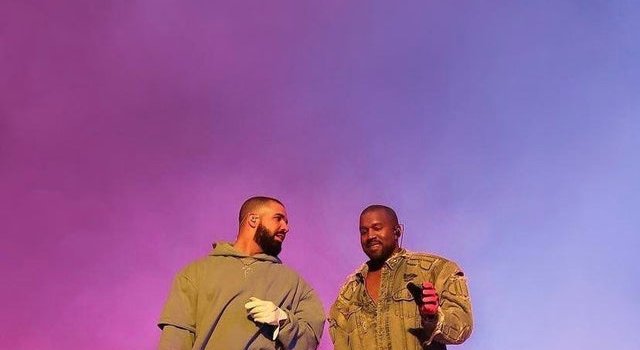 640x1323 Wallpaper i made of Ye and Drake + original image (repost) : r/Kanye