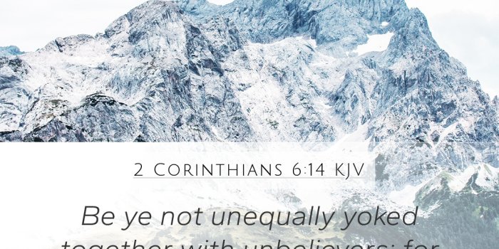 1080x1920 2 Corinthians 6:14 KJV Mobile Phone Wallpaper - Be ye not unequally yoked  together with
