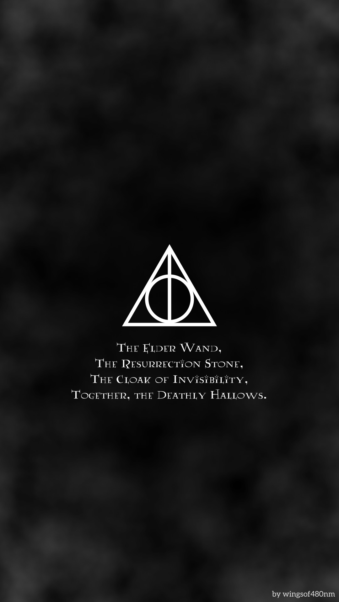 1080x1920 deathly hallows wallpaper,black,logo,font,text,triangle (#74491) -  WallpaperUse