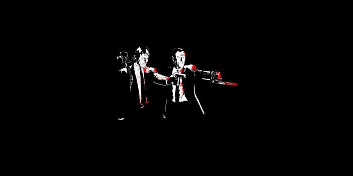 1920x1080 Pulp Fiction, Movies, Selective coloring, Minimalism Wallpapers HD /  Desktop and Mobile Backgrounds
