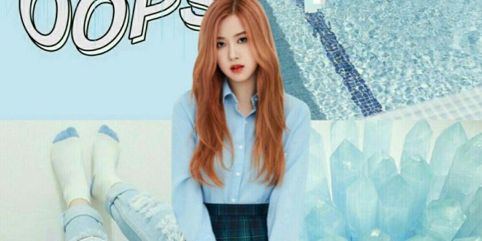 1080x1920 Kpop Wallpapers - Rose BLACKPINK Light Blue Aesthetic Tiles Wallpaper* -  Wattpad