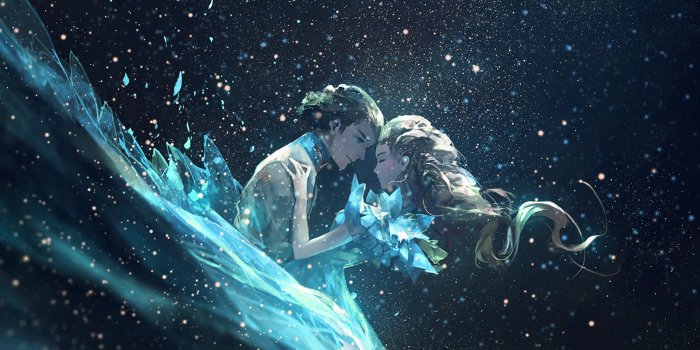 3840x2160 Download Anime Love Cold Embrace Wallpaper | Wallpapers.com