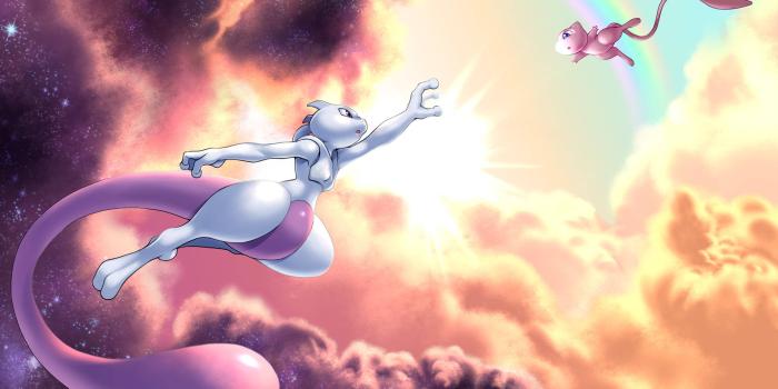1920x1080 Download Mew And Mewtwo Pokemon Wallpaper | Wallpapers.com