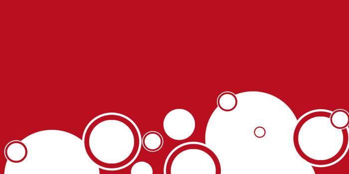 1920x1080 White circles on red wallpaper - Vector wallpapers - #24022