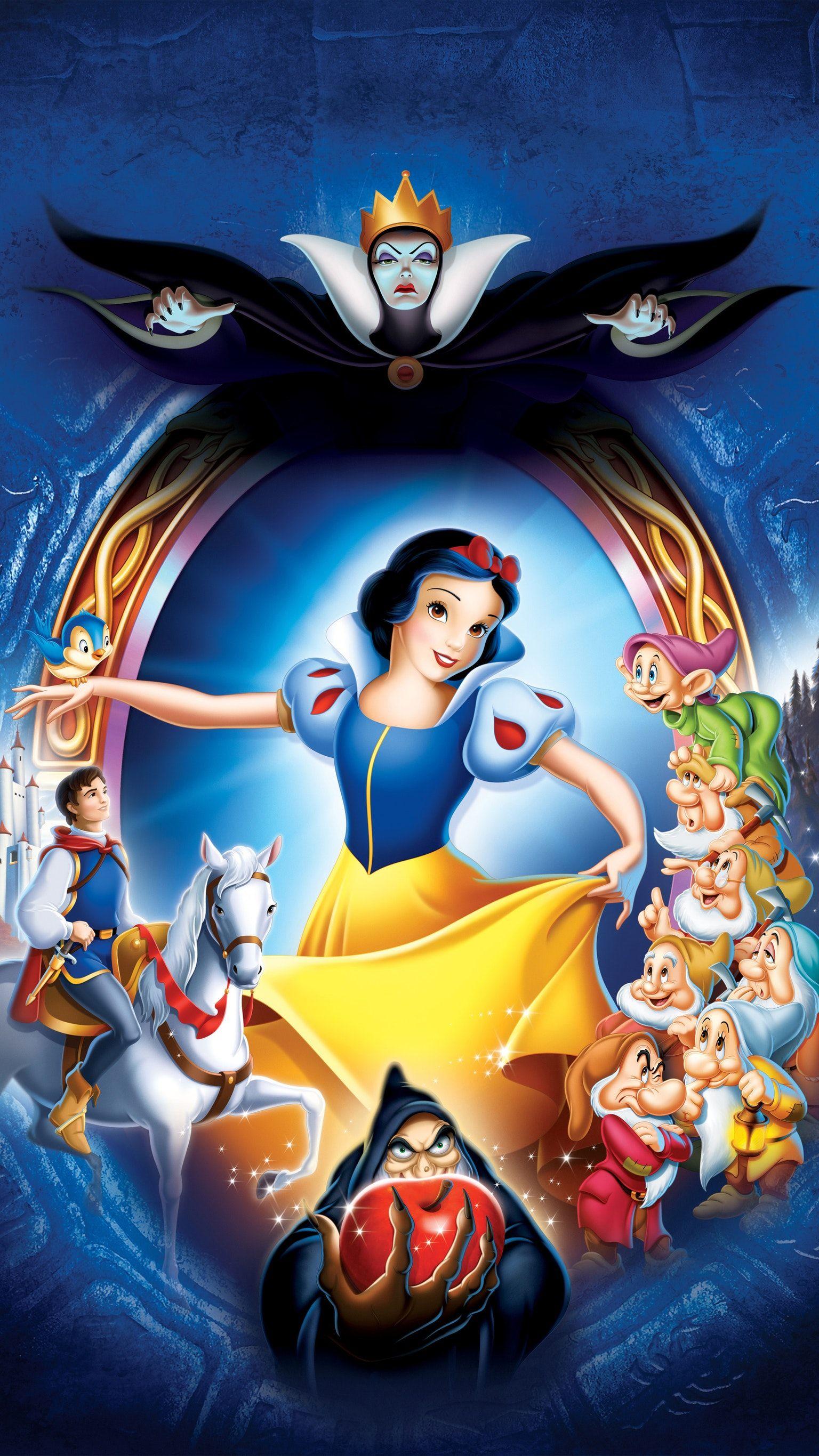 1536x2732 Snow White And The Seven Dwarfs Disney Wallpapers