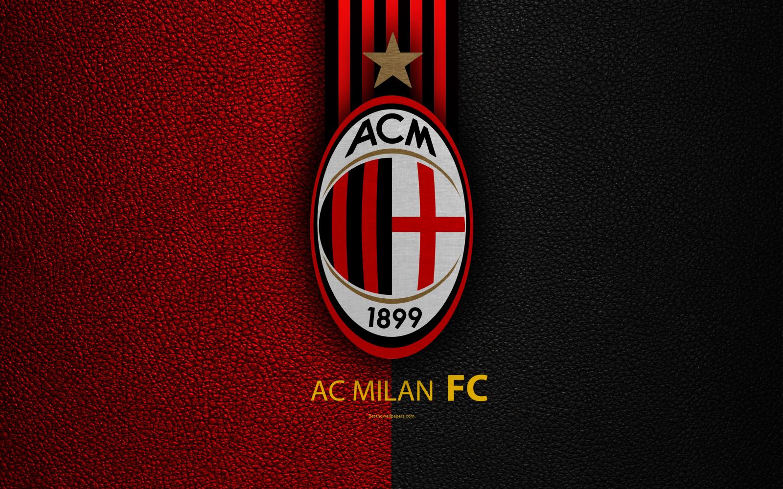 3840x2400 Download wallpapers AC Milan, 4k, Italian football club, Serie A, emblem,  Milan FC logo, leather texture, Milan, Italy, Italian Football  Championships for desktop with resolution 3840x2400. High Quality HD  pictures wallpapers
