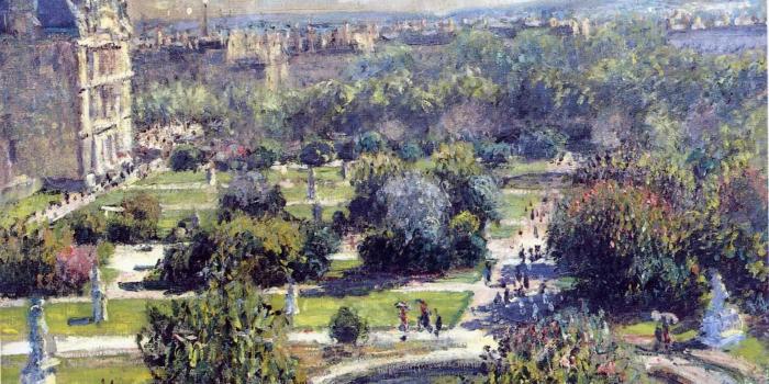 1569x1080 The Tuileries - Claude Monet Wallpaper Image