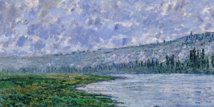 1280x960 Download wallpaper 1280x960 claude monet, the seine at vetheuil, oil,  canvas, impressionism standard 4:3 hd background
