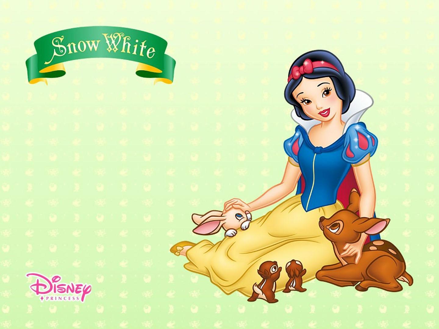 1440x1080 Snow White With The Forest Wildlife - Disney Wallpaper