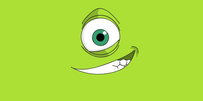 3317x2492 Download Monsters Inc Mike Wazowski Face Wallpaper | Wallpapers.com