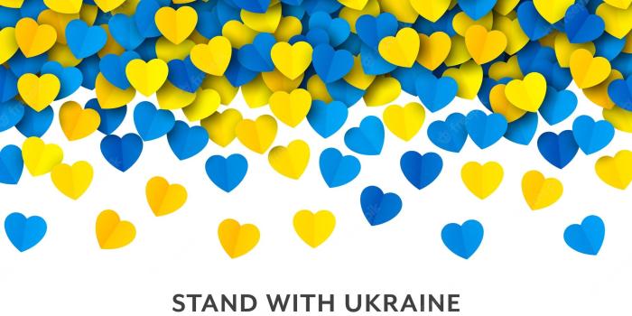 2000x1333 Premium Vector | Stand with ukraine vector falling yellow blue paper hearts  border isolated on white background pray and stay solidarity with ukraine  vector wallpaper ukrainian national flag colours abstract artwork