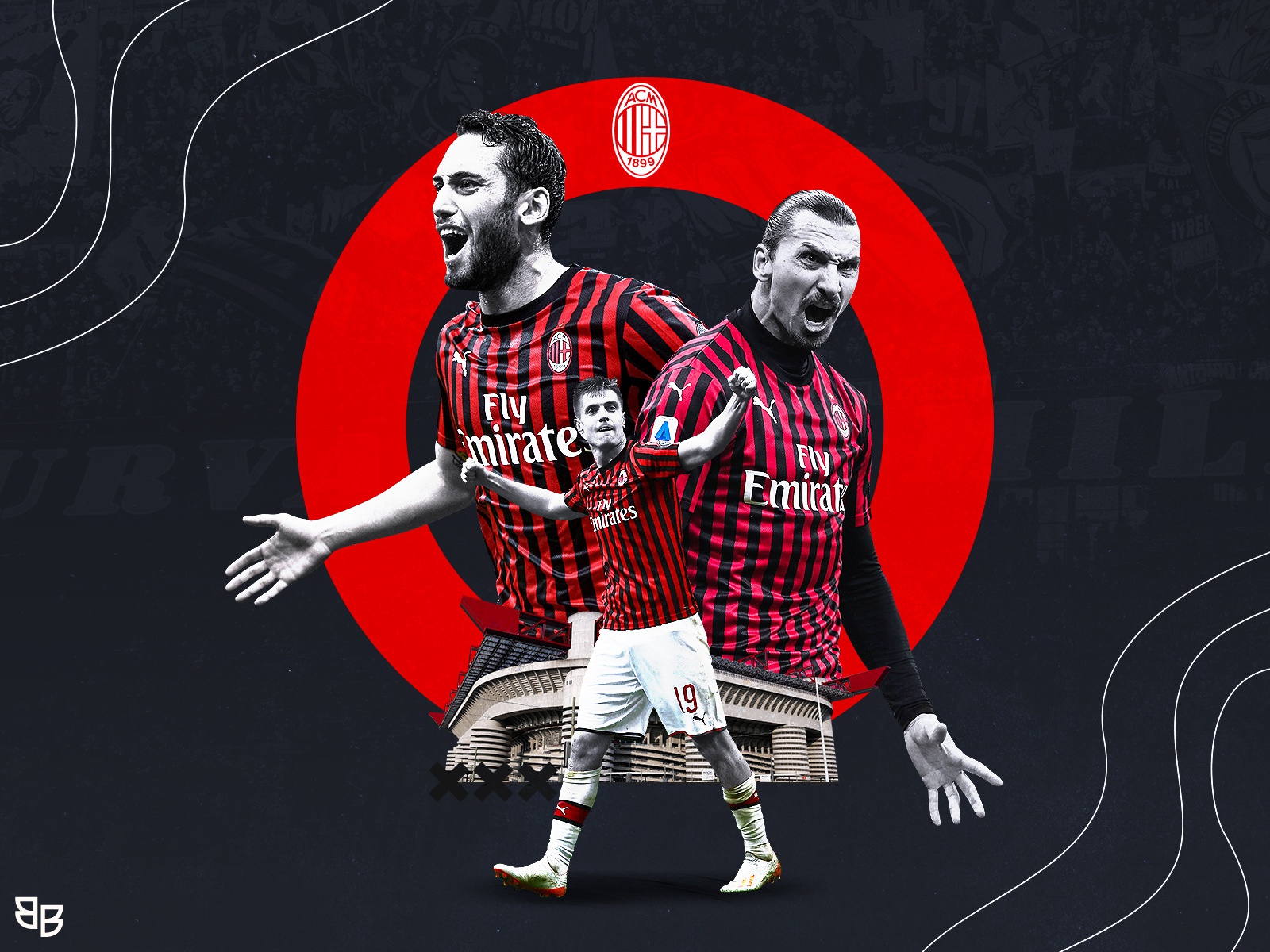 1600x1200 ac milan wallpaper by Batuhan on Dribbble