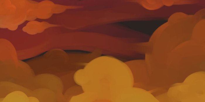 1183x2560 Aesthetic Clouds Orange Wallpapers - Orange Cloud Wallpaper for iPhone