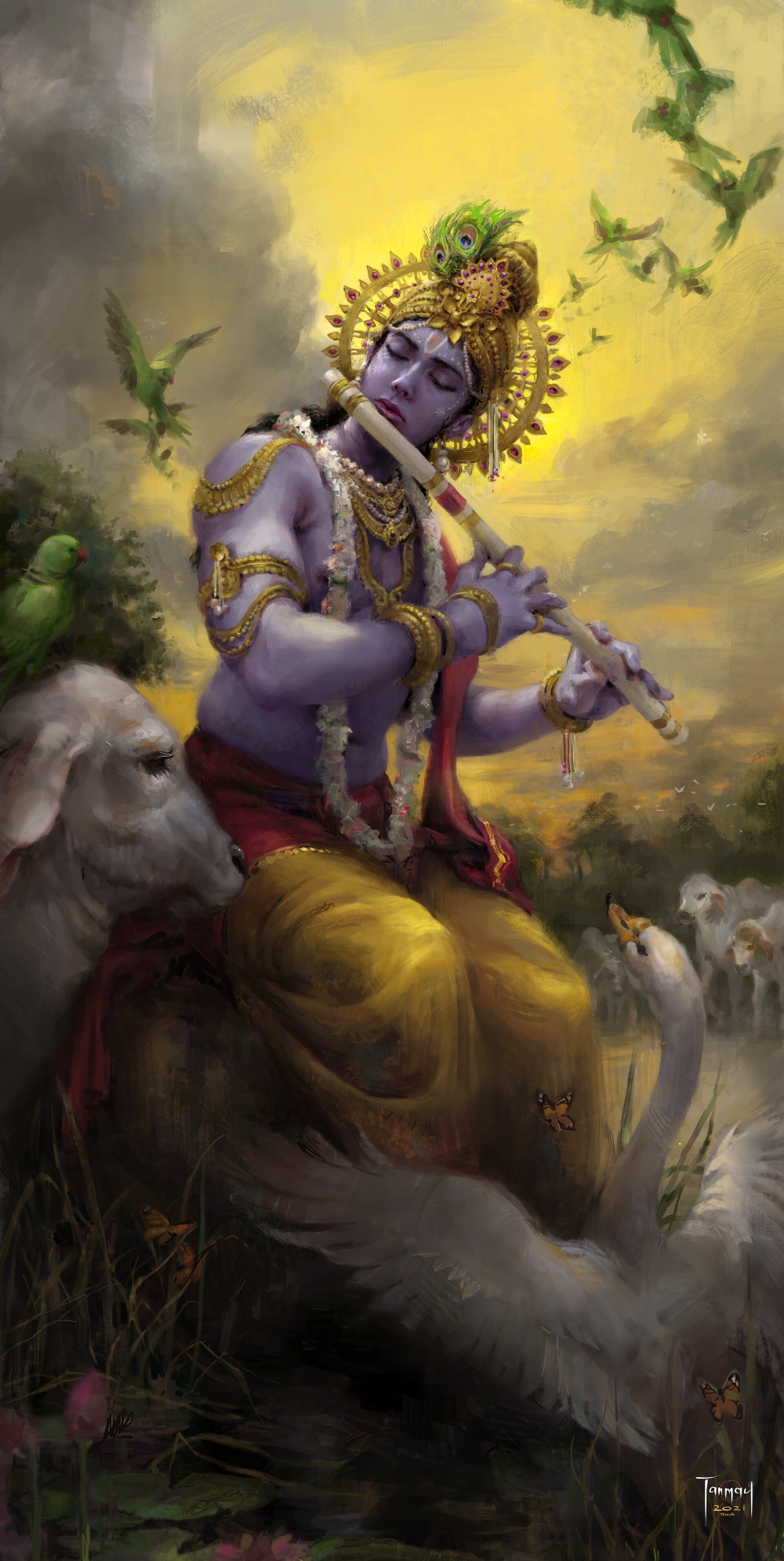 1000x1990 Lord krishna Wallpapers Download | MobCup