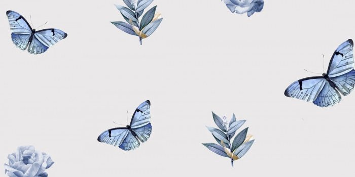 700x1257 20 Cute Spring Wallpaper for Phone & iPhone : Blue Butterfly 1 - Fab Mood |  Wedding Colours, Wedding Themes, Wedding colour palettes