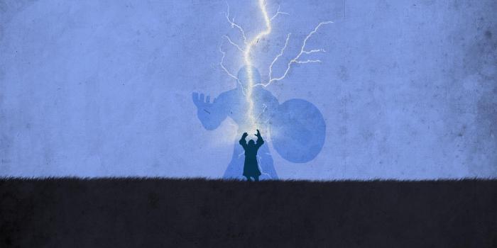 1920x1080 Minimalistic Zeus Wallpaper (more in comments) : r/Smite