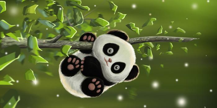 1920x1178 Wallpaper The Game, Baby, Art, Panda, Desk, Amol Shede, Cute Panda -  Wallpaperforu