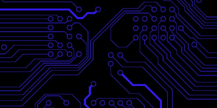 1440x3040 Blue Circuit Board by cmwhph32u1 Galaxy S10 Hole-Punch Wallpaper