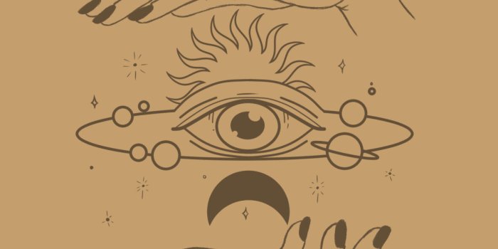 1183x2560 Mystic Eye Aesthetic Wallpaper - Beige Aesthetic Wallpaper for iPhone