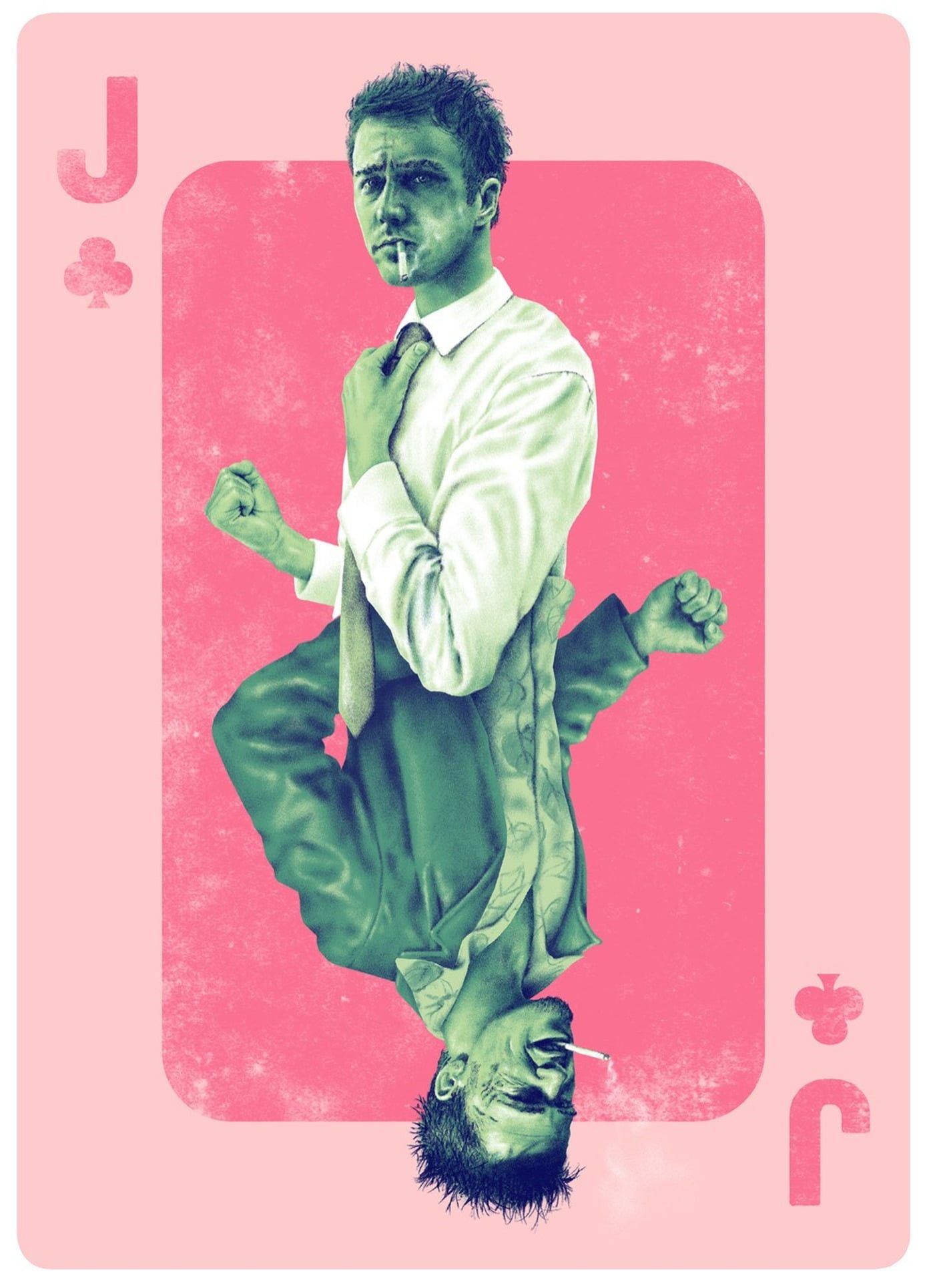 1398x1929 men's green dress shirt portrait display #movies #artwork fan art Fight Club  Edward Norton Brad Pitt #1080P #wallpap… | Movie artwork, Fight club  poster, Fight club