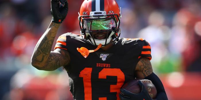 3000x1999 OBJ a 'model guy' during Browns' virtual offseason program