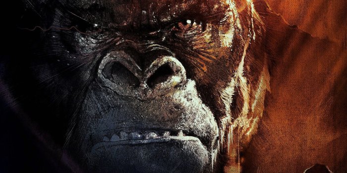 1332x850 Wallpaper Monster, Eyes, Mouth, Canvas, Kong: Skull Island, KING KONG.  images for desktop, section фильмы - download