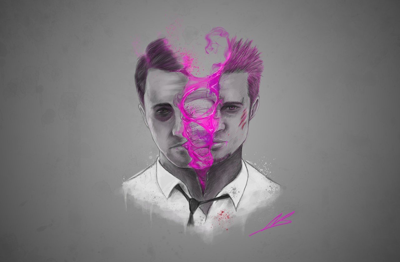 1280x838 sketches, Fantasy art, Fight Club, Brad Pitt, Edward Norton HD Wallpapers /  Desktop and Mobile Images & Photos