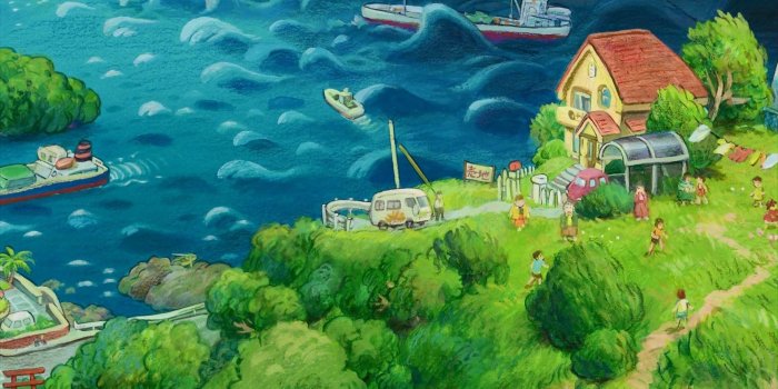 1920x1080 Ponyo on the Cliff by the Sea Wallpaper - Studio Ghibli Wallpaper  (43722501) - Fanpop