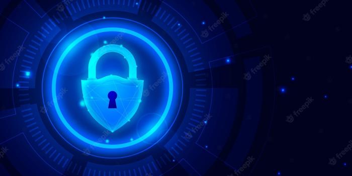 2000x1333 Premium Vector | Cyber security wallpaper with futuristic elements