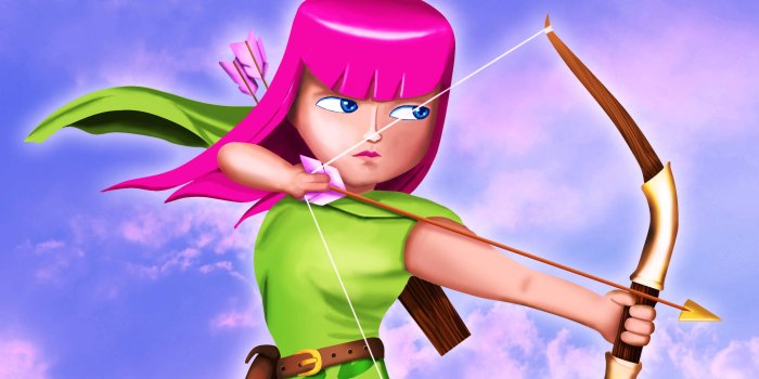 2400x1350 Download Archery Clash Of Clans Wallpaper | Wallpapers.com
