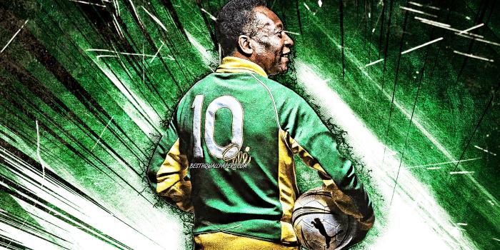 3840x2400 Download wallpapers 4K, Pele, grunge art, football stars, brazilian  footballers, Edson Arantes do Nascimento, back view, soccer, Brazil  national football team, football legends for desktop with resolution  3840x2400. High Quality HD pictures