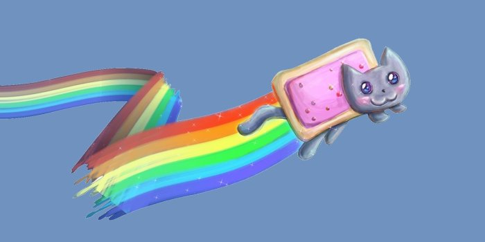 1332x850 Wallpaper rainbow, Nyan cat, Nyan Cat images for desktop, section  минимализм - download