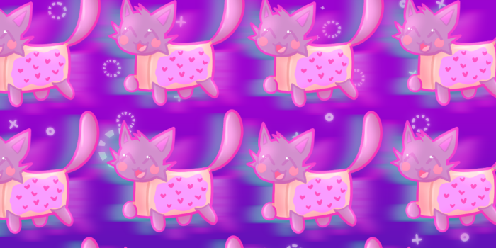 1200x1700 I whipped up a nyan cat wallpaper for my phone, thought I'd share :] (art  by me, comms open!) : r/furry
