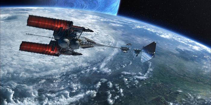 1920x1080 Download Avatar Spaceship Hovering Over Planet Wallpaper | Wallpapers.com