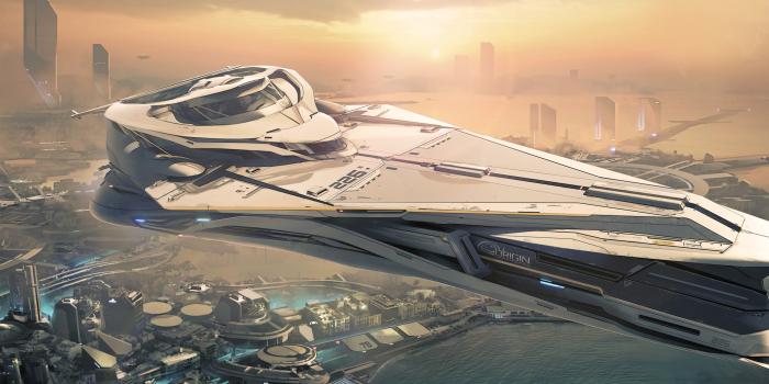 2560x1440 Star Citizen Spaceship HD wallpaper