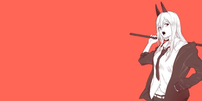 1920x1080 Download Minimalist Chainsaw Man Power Wallpaper | Wallpapers.com