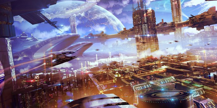 3840x1502 1360x768 Scifi Futuristic City 4k Laptop HD HD 4k Wallpapers, Images,  Backgrounds, Photos and Pictures