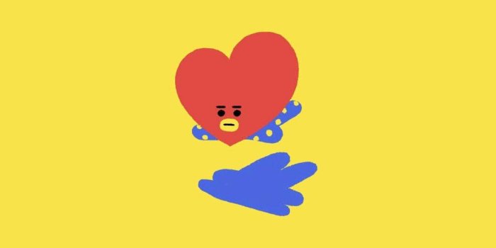 1080x1920 Download Bt21 Tata Blue Shadow Wallpaper | Wallpapers.com