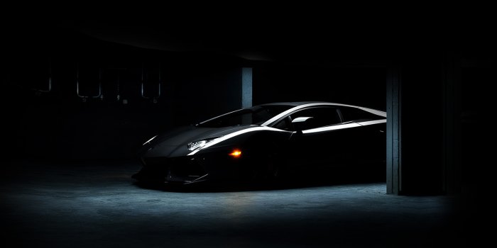 1366x768 wallpaper for desktop, laptop | ak64-lamborghini-car-dark-black-awesome
