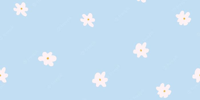 2000x2000 Premium Vector | Camomile blue background pattern cute seamless print in  naive style for children's textiles wallpapers postcards vector  illustration hand drawn doodle