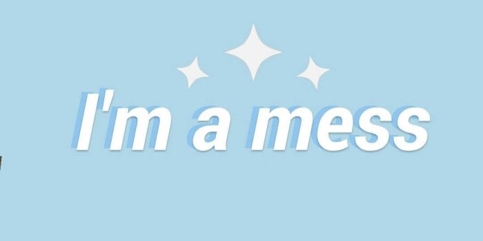 1080x1920 Download Baby Blue I'm A Mess Wallpaper | Wallpapers.com