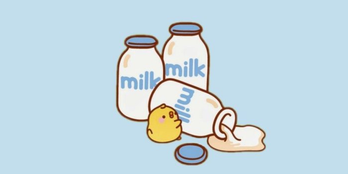 1080x2160 Cute Milk | Cute blue wallpaper, Iphone wallpaper kawaii, Baby blue  wallpaper