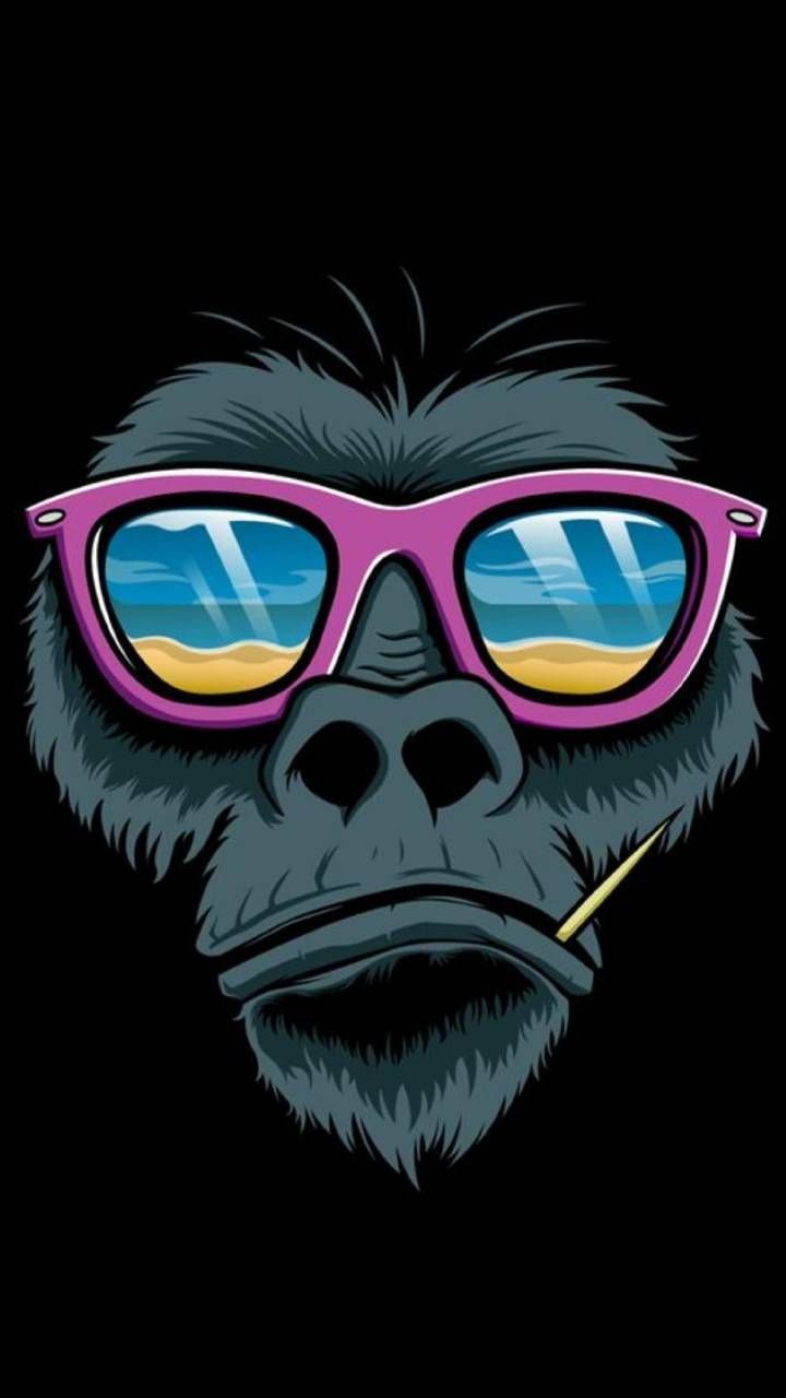 720x1280 Download Monkey Wallpaper by __KoniG__ - 3c - Free on ZEDGE™ now. Browse  millions of popular bdv Wallpapers and… | Monkey wallpaper, Monkey art,  Monkey illustration