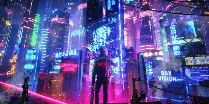 1920x1080 Cyberpunk 2077 City Urban Lights Neon City Pan HD WALLPAPER - Gnome-look.org