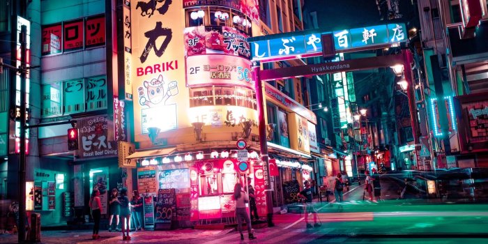 2000x1333 Wallpaper Japan, Tokyo, Night, Urban, Lights, Neon, Street - Wallpaperforu