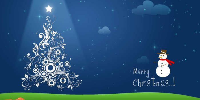 1920x1080 Merry Christmas Snowman and Christmas Tree - Desktop Wallpapers for Kids |  Mocomi